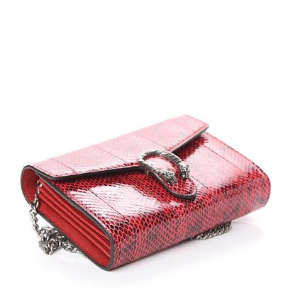 Gucci Elaphe Radiata Mini Dionysus Chain Wallet Hibiscus Red 3 of 8