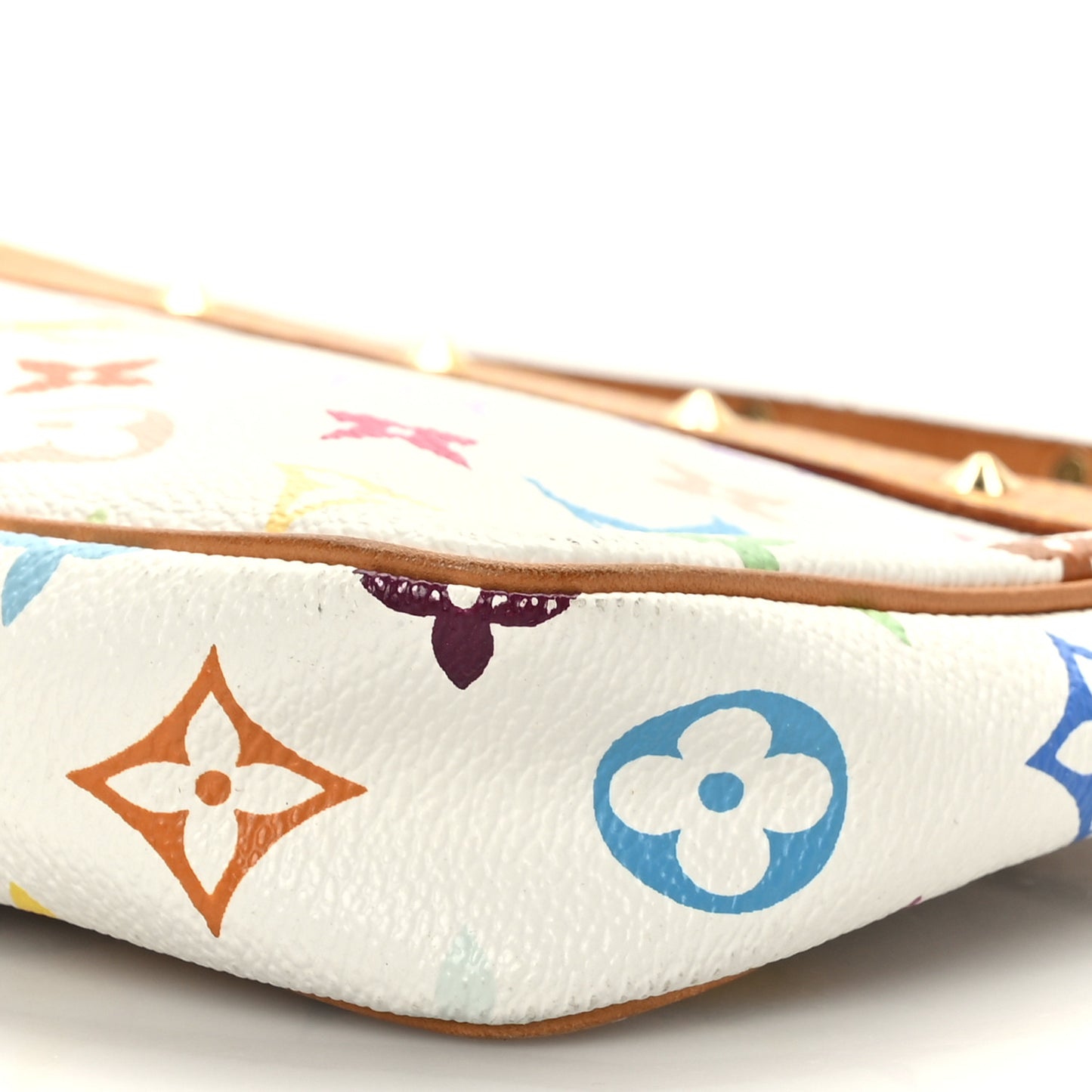 Monogram Multicolor Pochette Accessories White