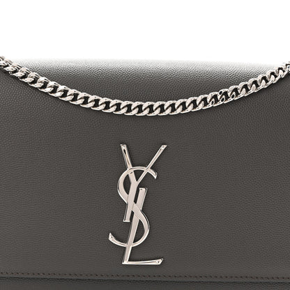 Saint Laurent Grain De Poudre Medium Classic Monogram Kate Satchel Earth 8 of 10
