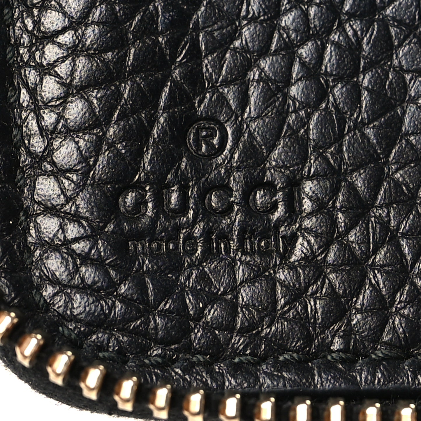 Pebbled Calfskin Soho Zip Around Organizer Wallet Black