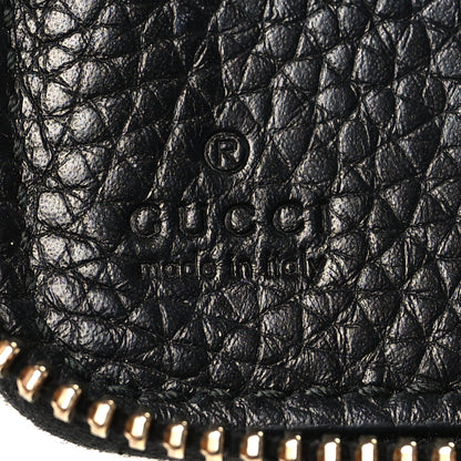 Gucci Pebbled Calfskin Soho Zip Around Organizer Wallet Black 7 of 9