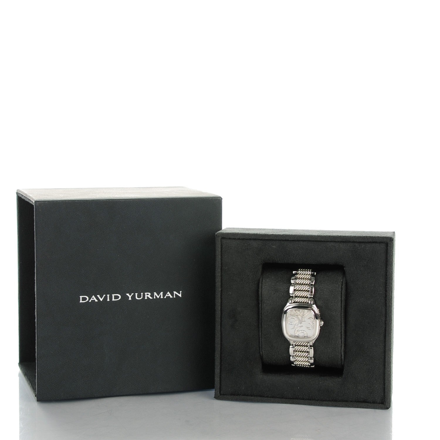 David Yurman Stainless Steel Diamond Dial 25mm Thoroughbred Quartz Watch 9 of 9