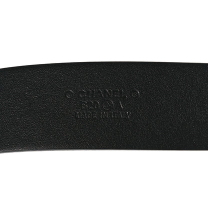 Chanel Calfskin Paris Button CC Belt 80 32 Black 5 of 7