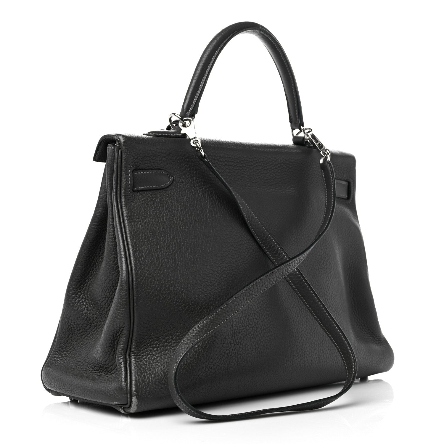 Hermes Taurillon Clemence Kelly Retourne 35 Graphite 3 of 20