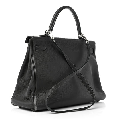 Hermes Taurillon Clemence Kelly Retourne 35 Graphite 3 of 20
