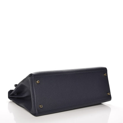 Hermes Togo Kelly Retourne 35 Bleu Nuit 6 of 34