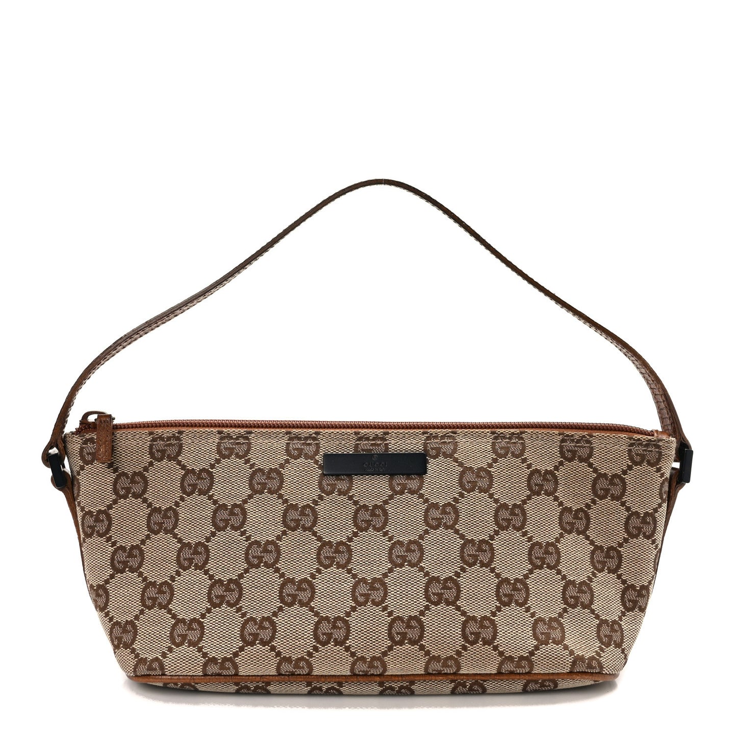 Monogram Web Boat Pochette Brown