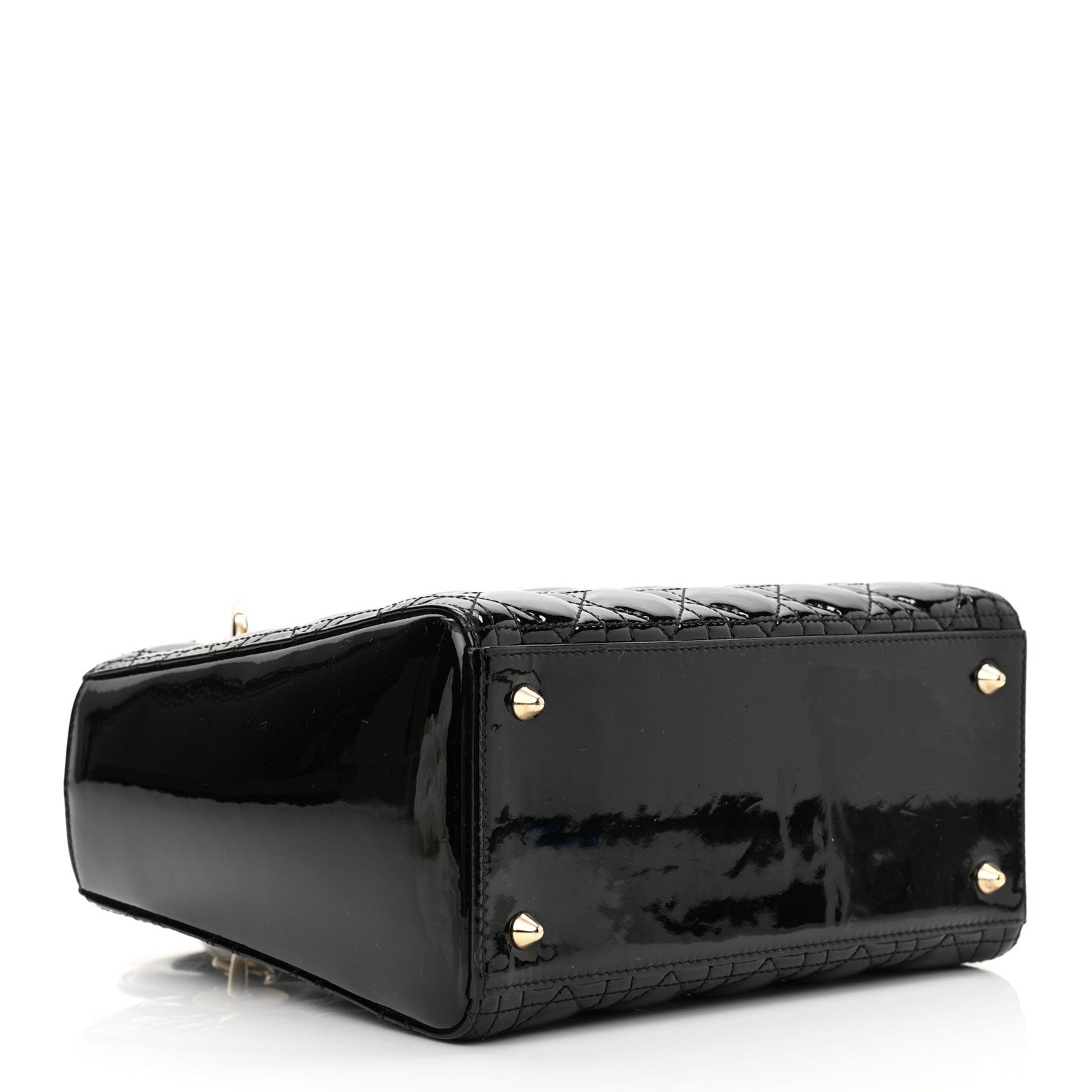Christian Dior Patent Cannage Small Lady Dior Black 4 of 10