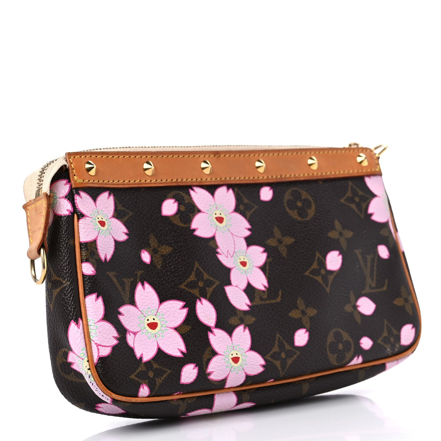 Monogram Cherry Blossom Pochette Accessories Brown