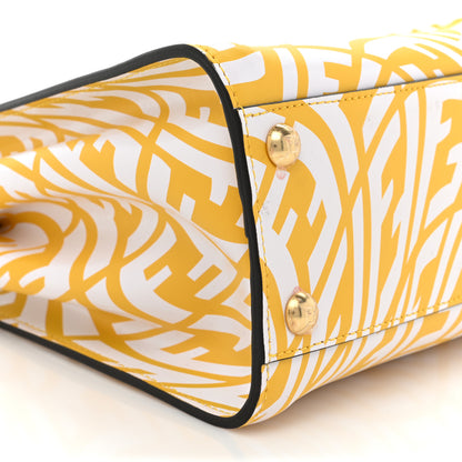 Fendi X SARAH COLEMAN Vitello Liberty Shiny Nappa Plexiglass FF Vertigo Mini Peekaboo Iconic Satchel Mimosa White 9 of 14