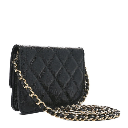Chanel Caviar Quilted Mini Chain Bag Black 2 of 11