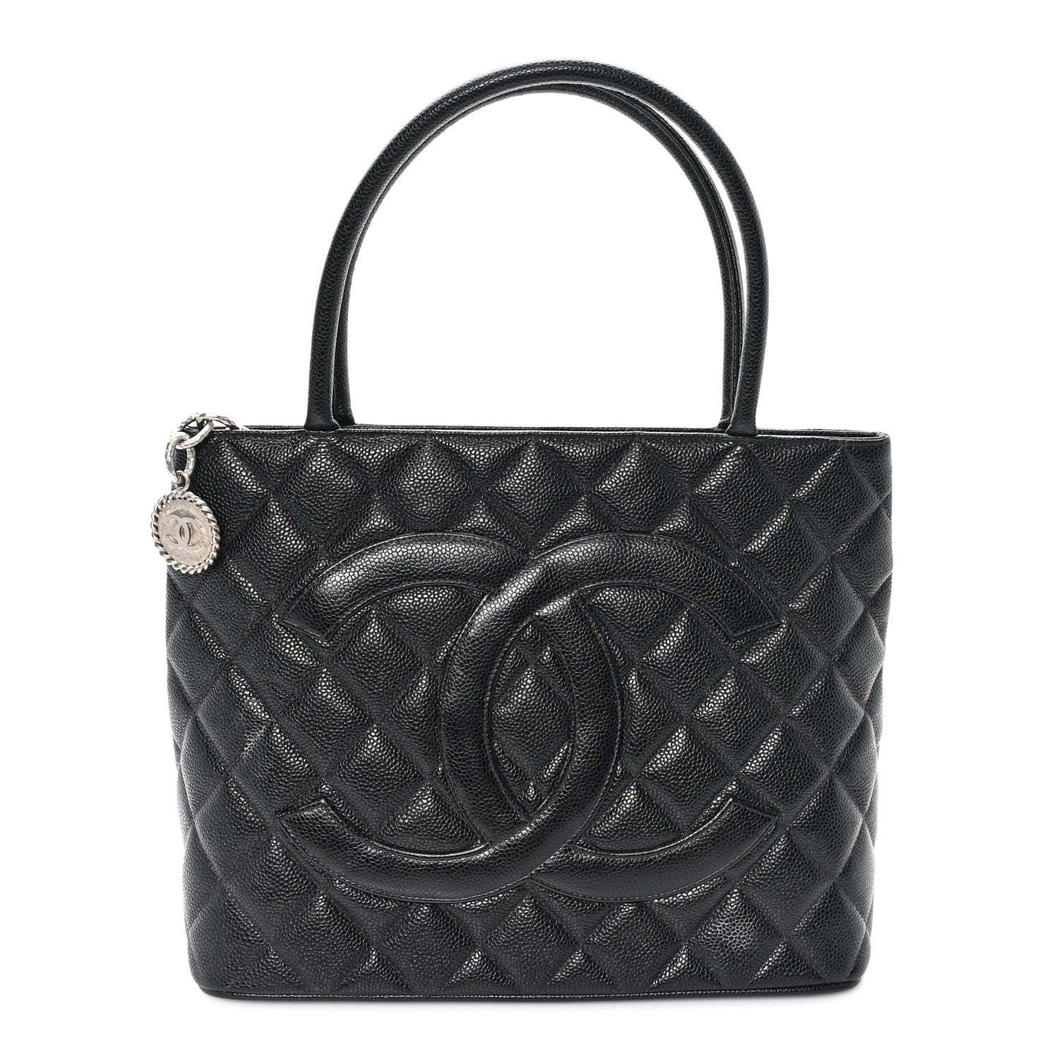 Chanel Caviar Quilted Medallion Tote Black 1 of 10