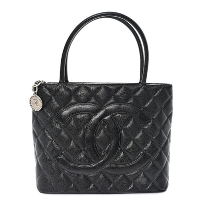 Chanel Caviar Quilted Medallion Tote Black 1 of 10