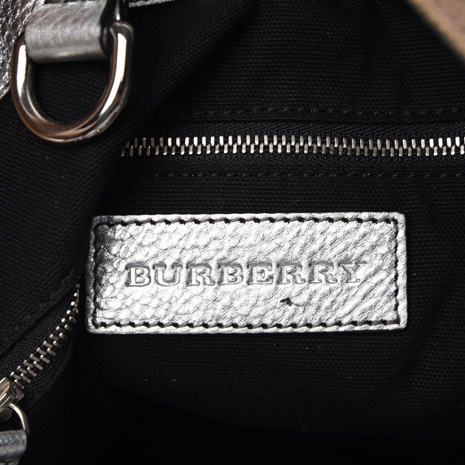 Burberry Canvas Mega Check Studded Medium Susanna Hobo Silver 7 of 12