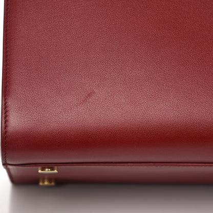 Saint Laurent Calfskin Small Sac De Jour Oxblood 11 of 12