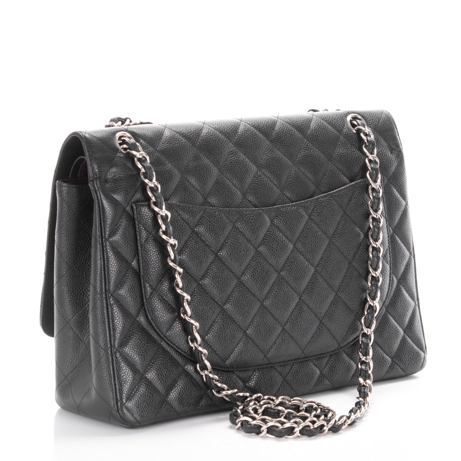 Chanel Caviar Quilted Maxi Double Flap Black 4 of 8