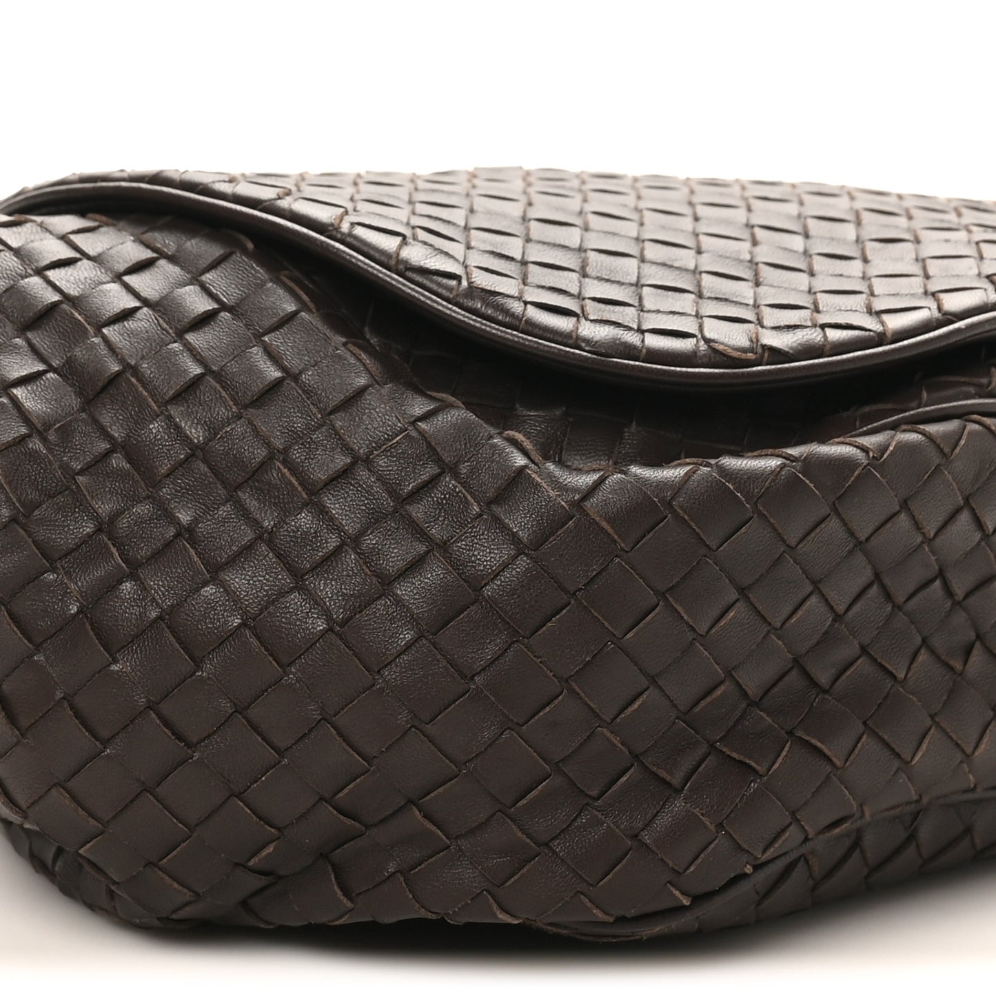 Nappa Intrecciato Messenger Bag Ebano