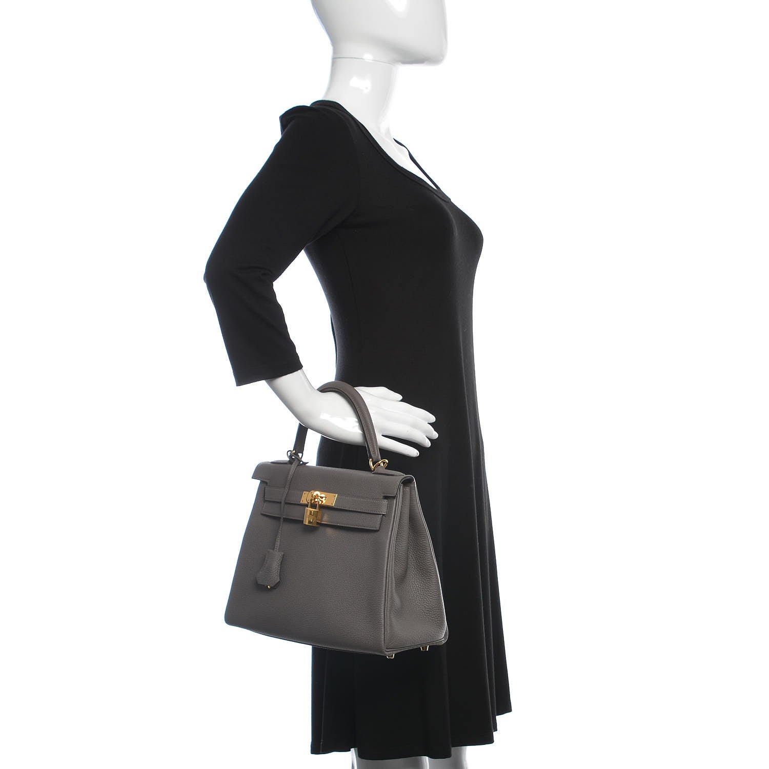 Hermes Togo Kelly Retourne 28 Etain 2 of 40