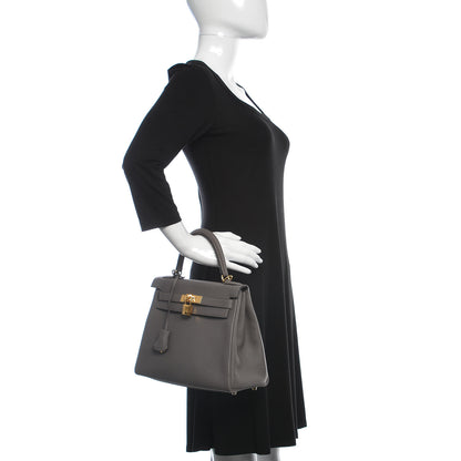 Hermes Togo Kelly Retourne 28 Etain 2 of 40