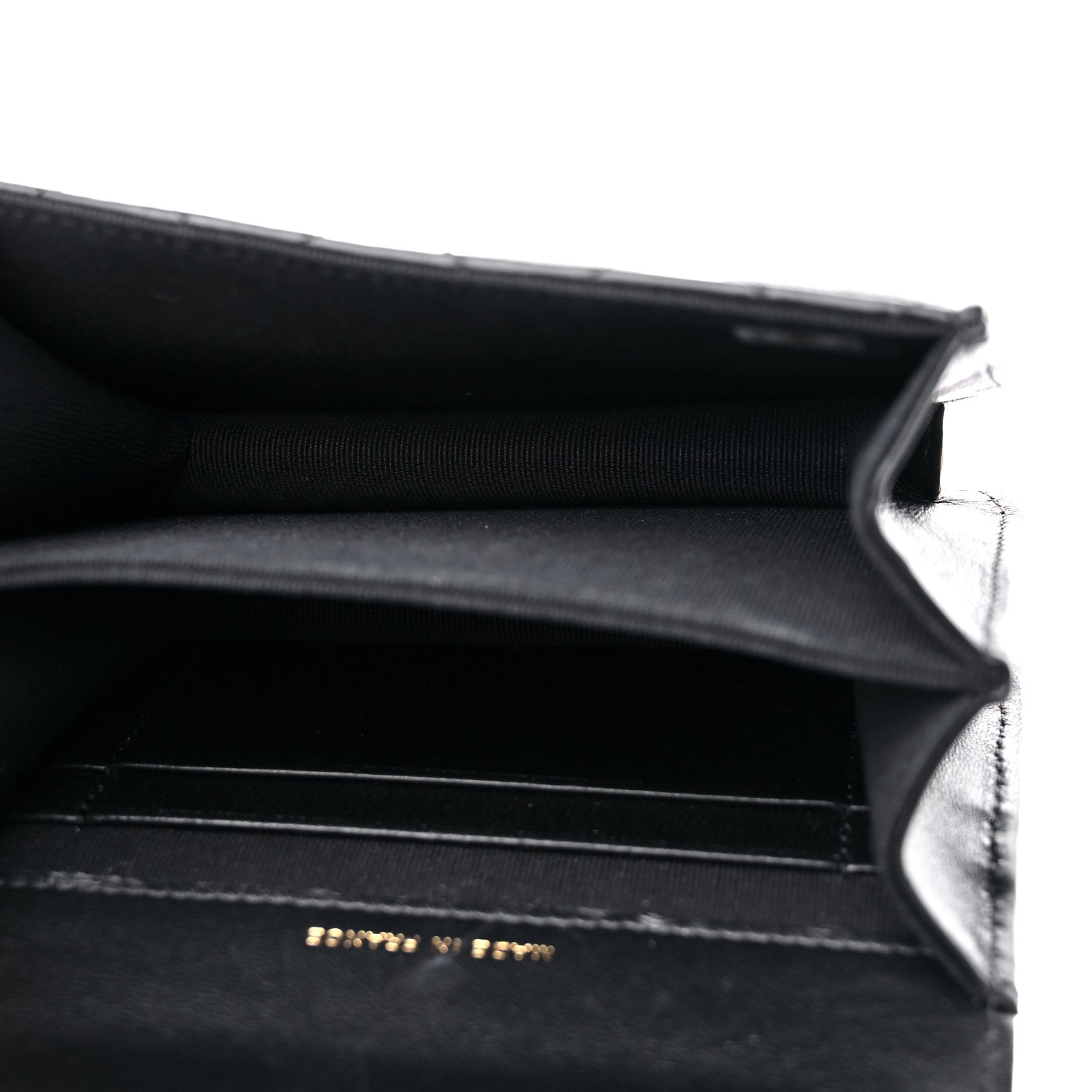 Chanel Lambskin Quilted Chain Top Handle Clutch With Chain Black 5 of 12