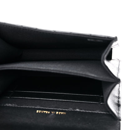 Chanel Lambskin Quilted Chain Top Handle Clutch With Chain Black 5 of 12