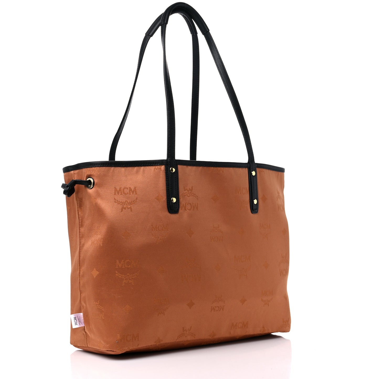 Metallic Visetos Medium Shopper Tote Gold