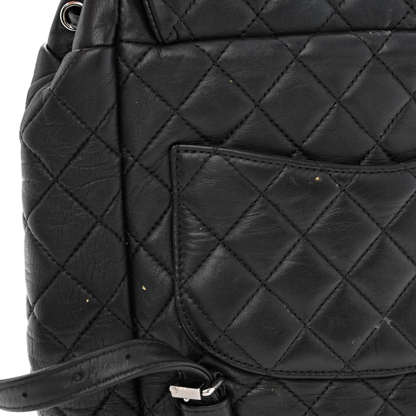 Lambskin Quilted Small Urban Spirit Backpack Black