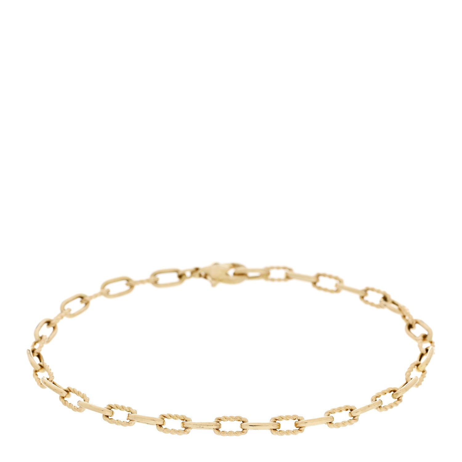 David Yurman 18K Yellow Gold Madison 3mm Classic Chain Bracelet 1 of 3