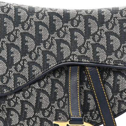 Christian Dior Monogram Saddle Bag Blue 8 of 10