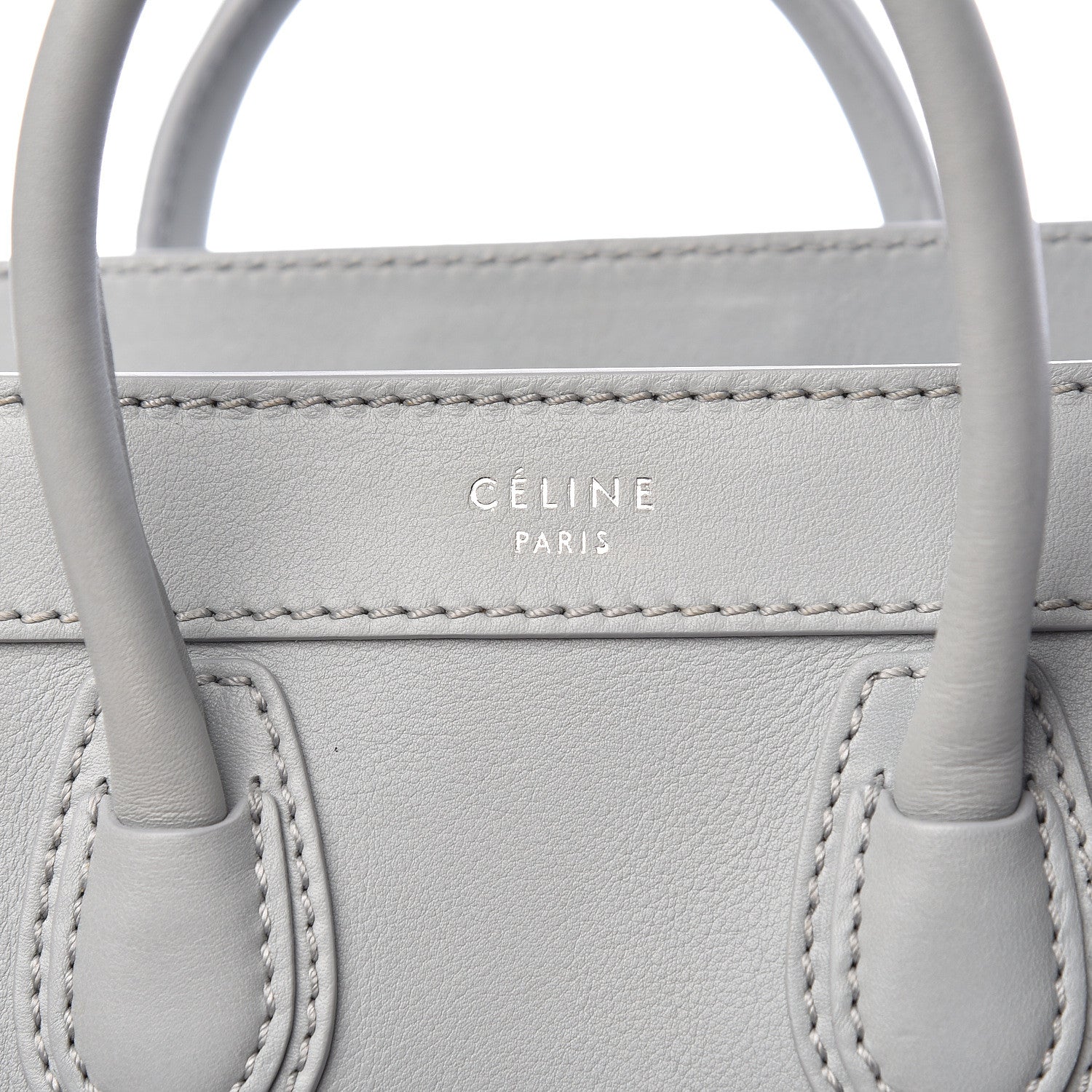 Celine Smooth Calfskin Nano Luggage Sky 10 of 14