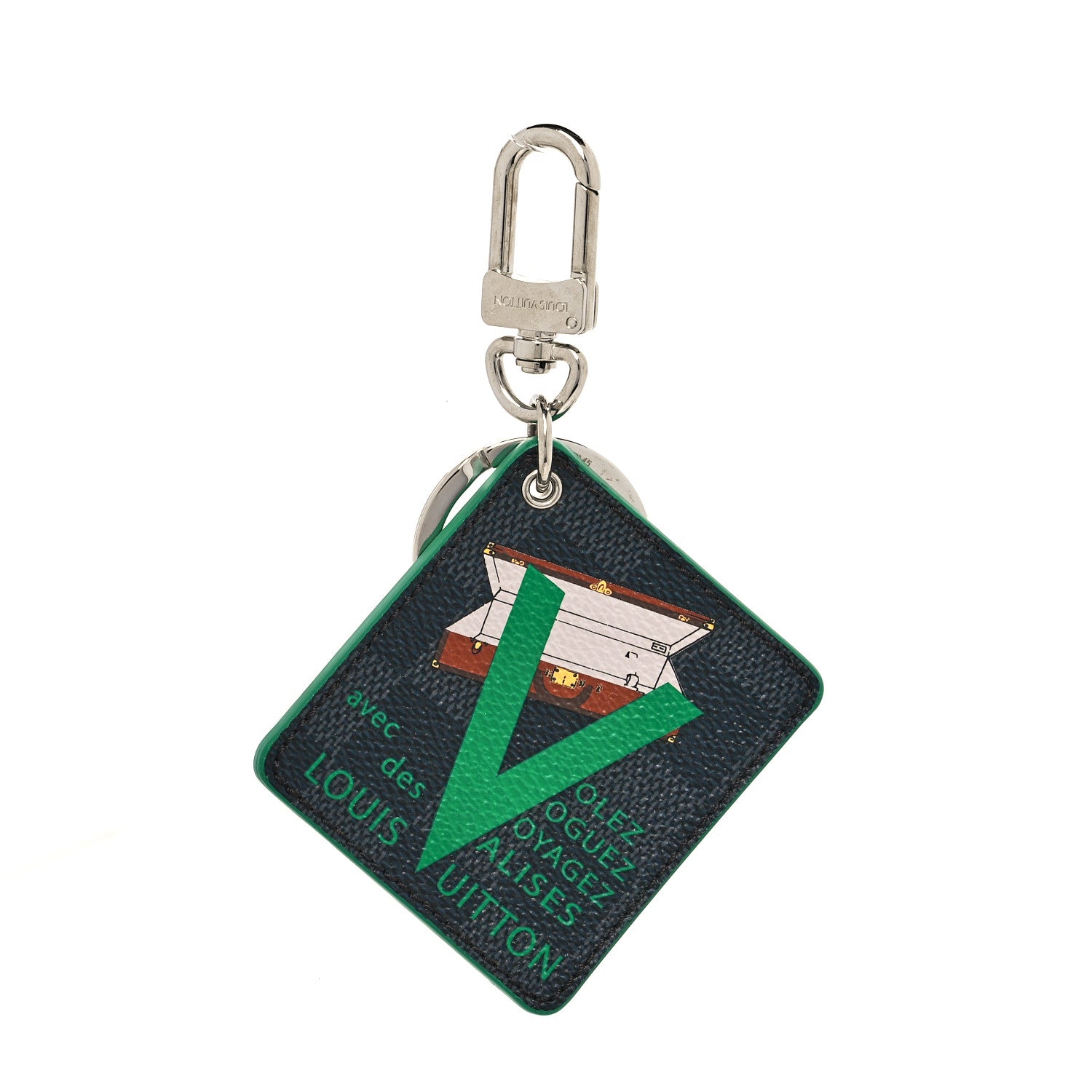 Louis Vuitton Damier Graphite Illustre V Key Holder Green 1 of 4