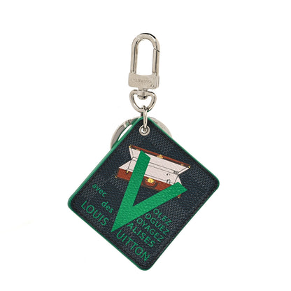 Louis Vuitton Damier Graphite Illustre V Key Holder Green 1 of 4
