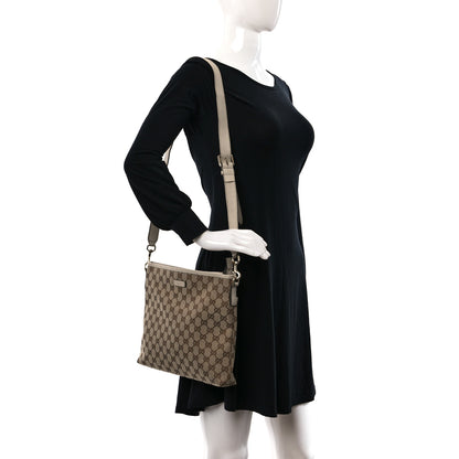 Gucci Monogram Medium Flat Messenger Bag Off White 2 of 9