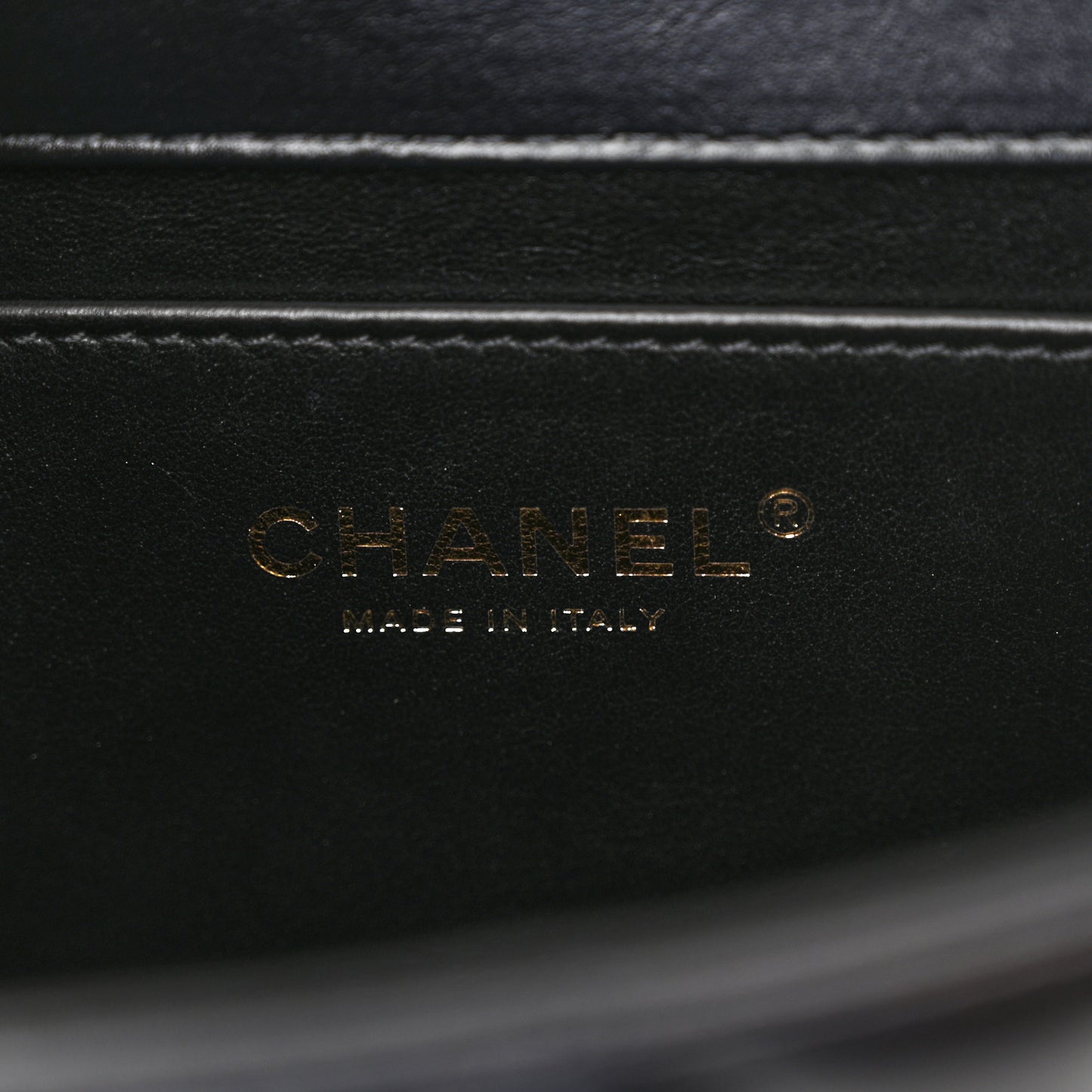 Calfskin Quilted Perfect Fit Flap Black