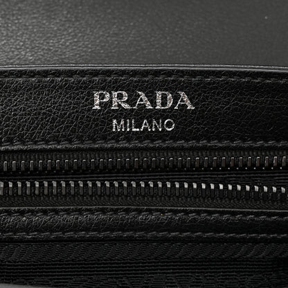 Prada Glace Calfskin Studded Crossbody Black 6 of 11
