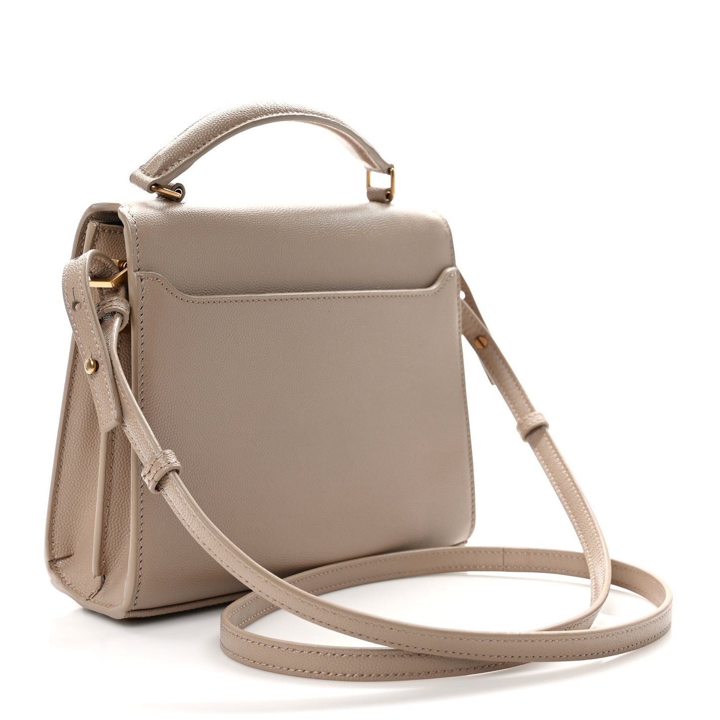 Grain de Poudre Mini Classic Monogram Cassandra Top Handle Beige
