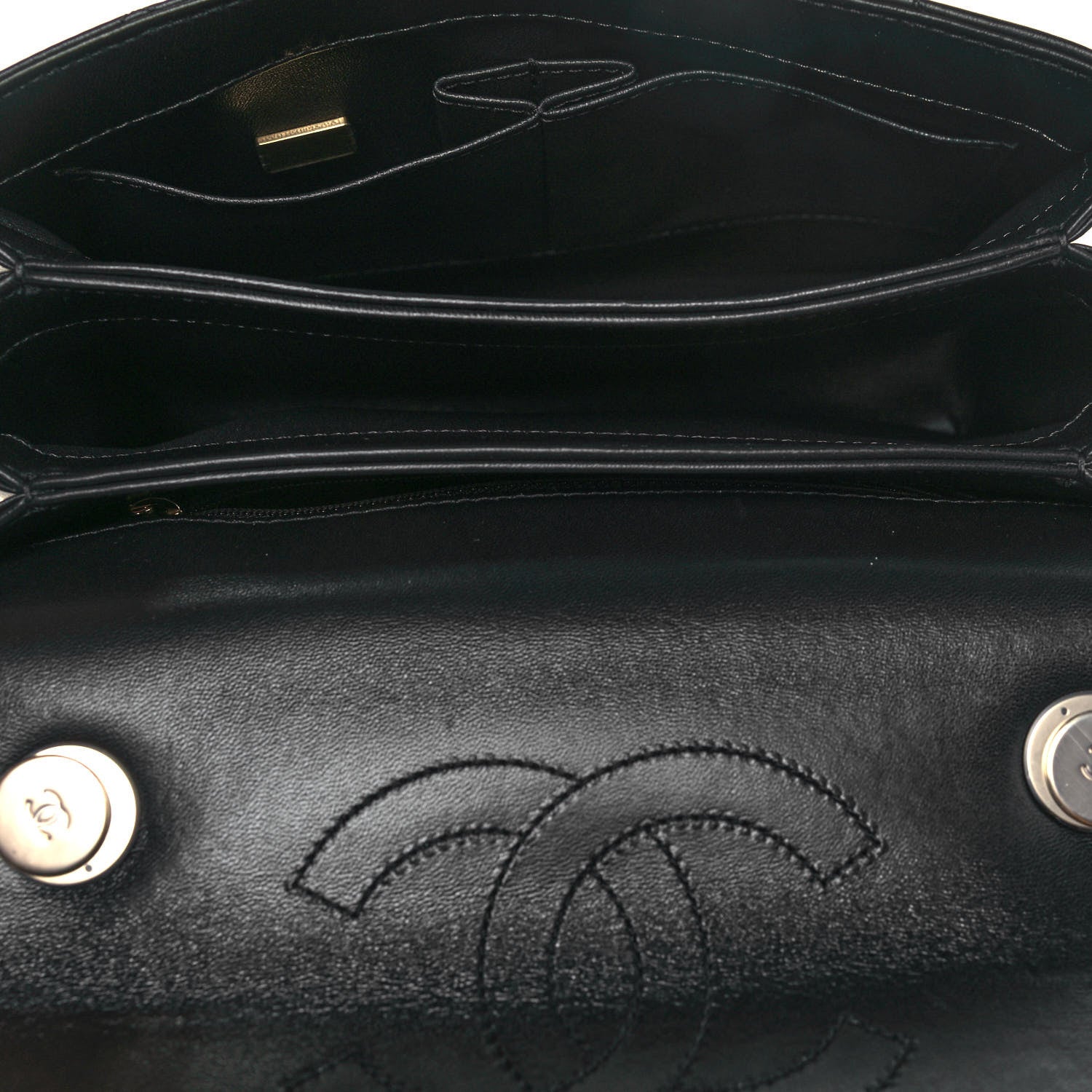 Chanel Lambskin Quilted Small Trendy CC Dual Handle Flap Bag Black 4 of 15