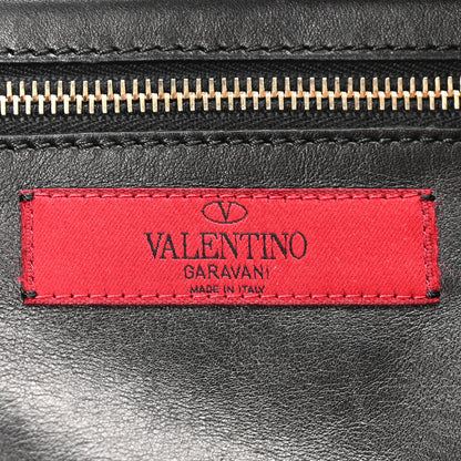 Valentino Garavani Grained Calfskin Small Rockstud Tote Black 6 of 9