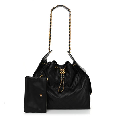 Chanel Caviar Quilted Large Chanel 25 Handbag Black 3 of 12