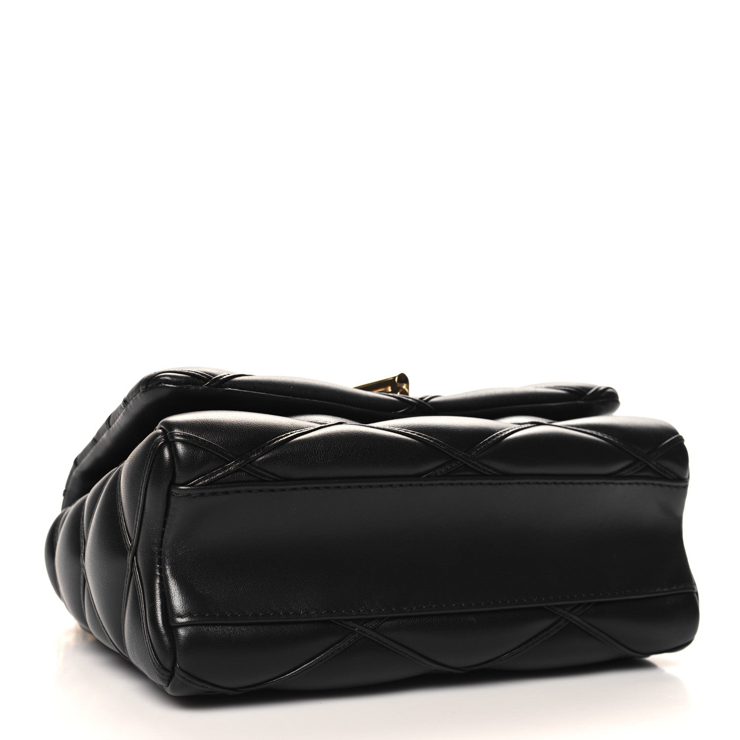Louis Vuitton Lambskin Malletage Top Handle GO-14 MM Black 4 of 10