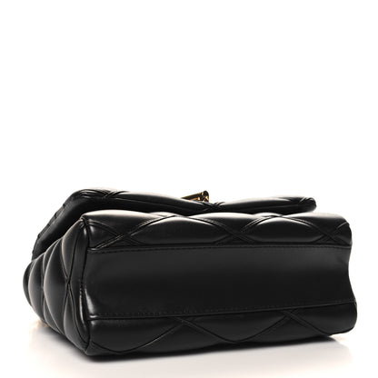 Louis Vuitton Lambskin Malletage Top Handle GO-14 MM Black 4 of 10