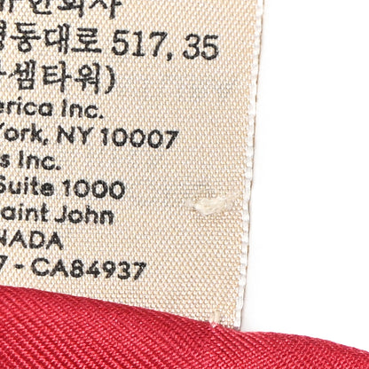 Gucci Silk Twill Lady Mix Long Scarf Red Pink 8 of 8