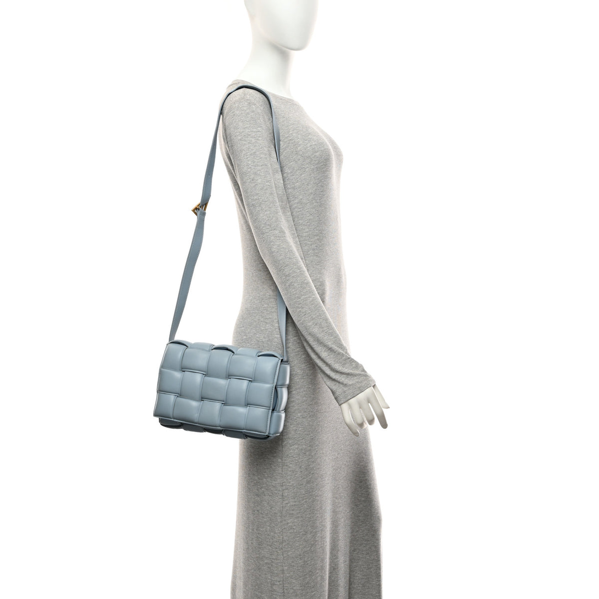 Bottega Veneta Nappa Maxi Intreccio Padded Cassette Crossbody Bag Ice 2 of 10