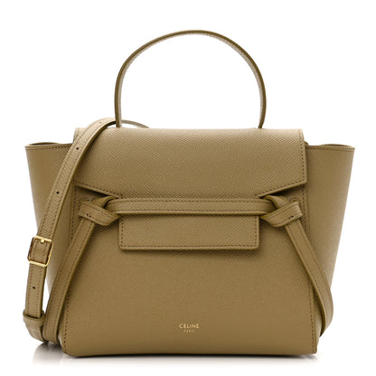 Celine Grained Calfskin Nano Belt Bag Olive 1 of 9