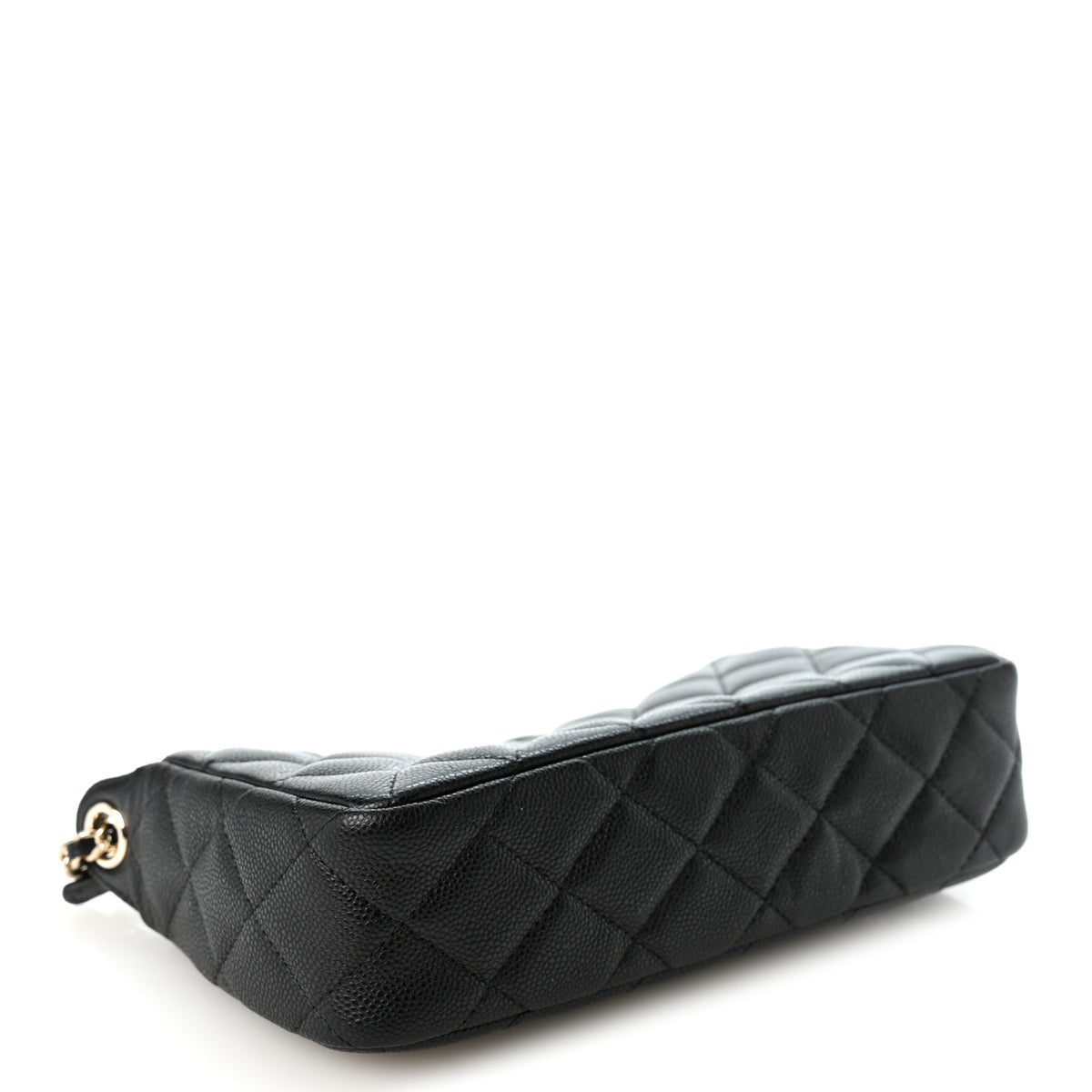 Chanel Caviar Quilted Purse With Chain Black 4 of 11