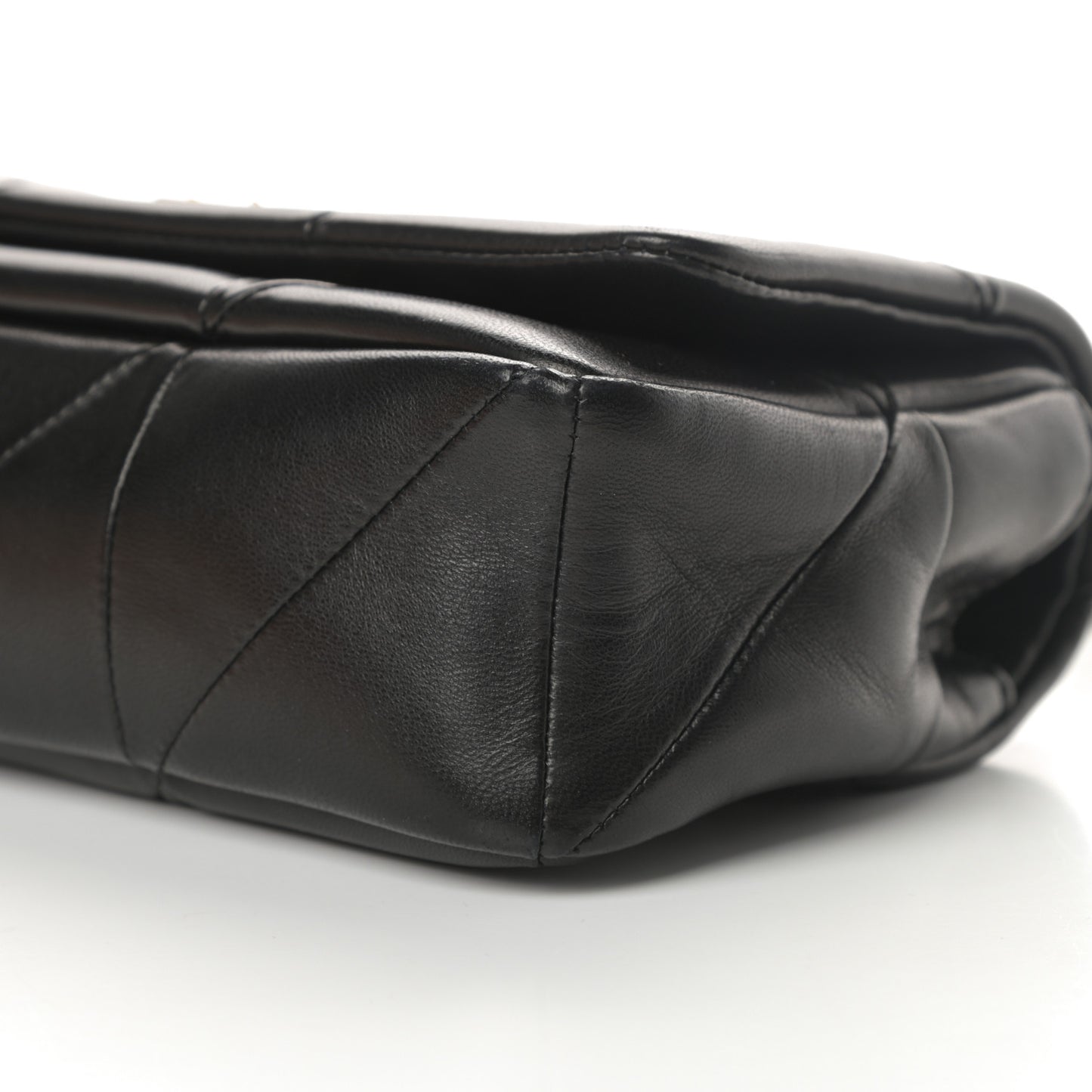 Lambskin Patchwork Monogram Small Jamie Black