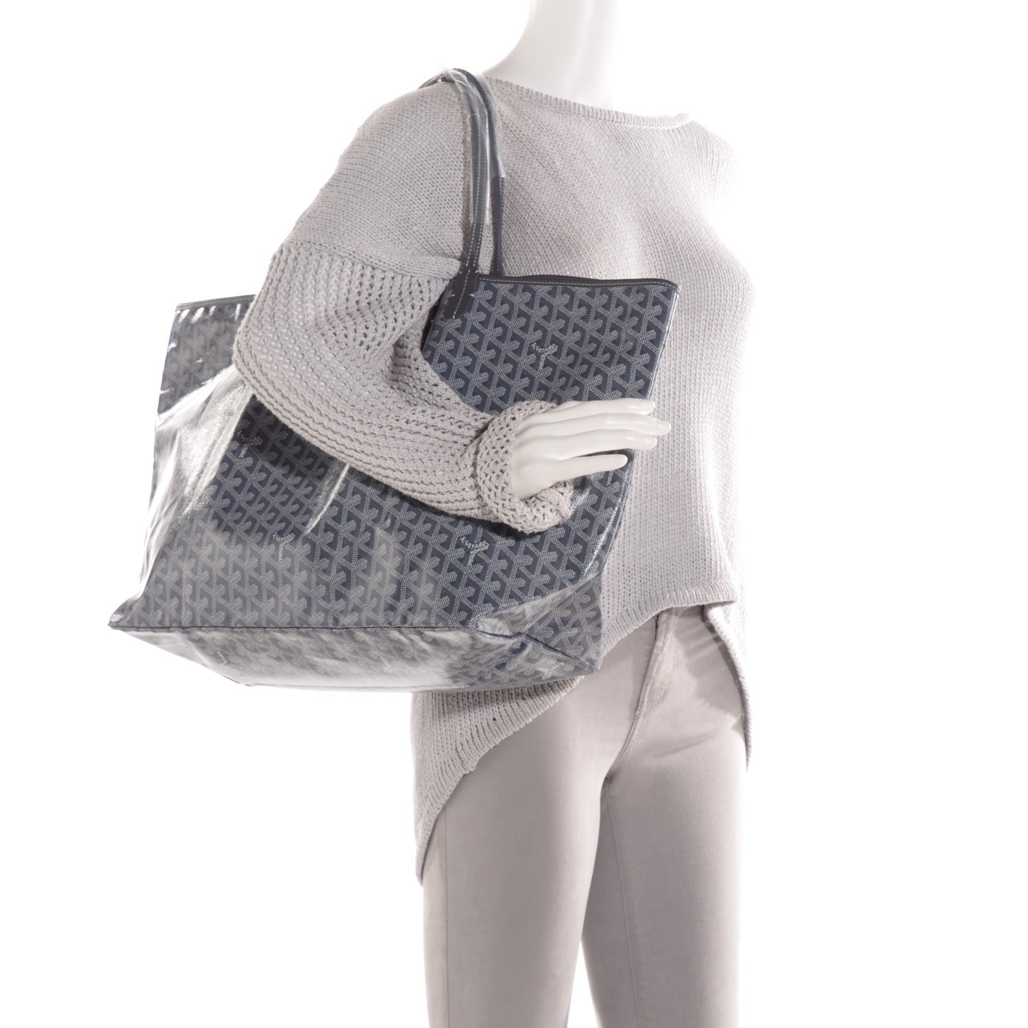 Goyard Goyardine Saint Louis GM Grey 2 of 8