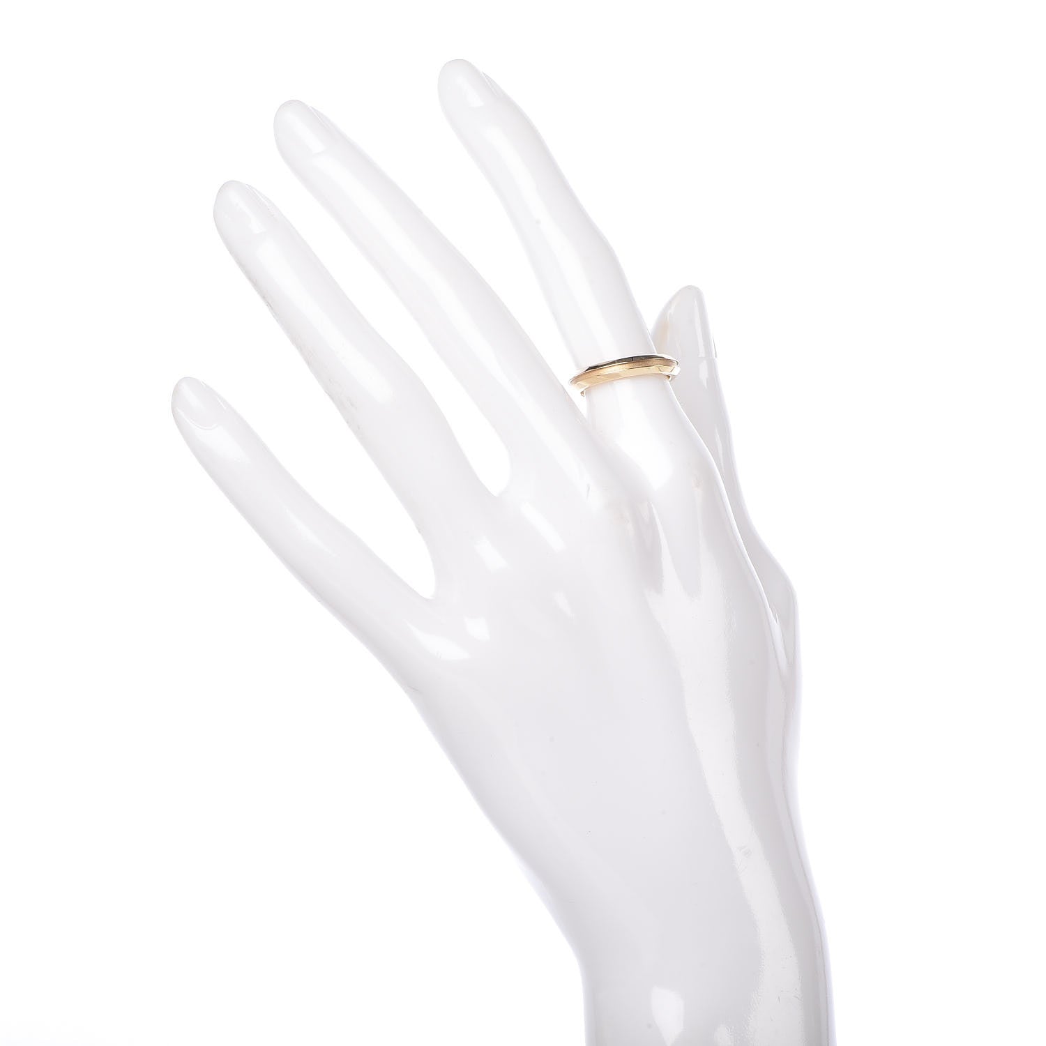 Tiffany 18K Yellow Gold 3.5mm Grooved Band Ring 49 4.75 2 of 6
