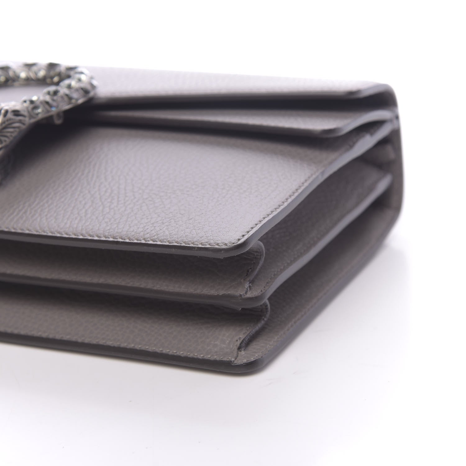 Gucci Pebbled Calfskin Small Dionysus Shoulder Bag Dusty Grey 10 of 10