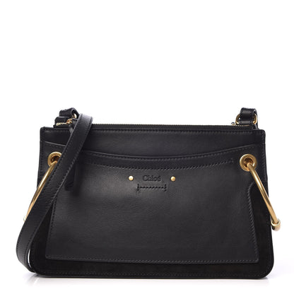 Chloe Calfskin Suede Mini Roy Bag Black 1 of 9